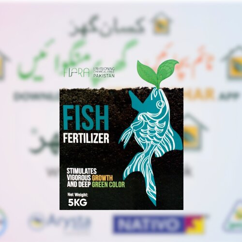 Fish Ferilizer 1kg Stimulates Vigorous Growth And Deep Green Color Hara Organic Pakistan