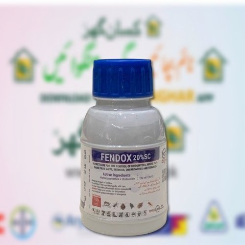 Fendox 20SC 100ML Alpha Cypermethrin and clothianidin Best Household Insecticide for control of mosquitoes, ticks, house flies, sand flies, ants, bedbugs, cockroaches, khatmal and termites Qammar Services and solutions
