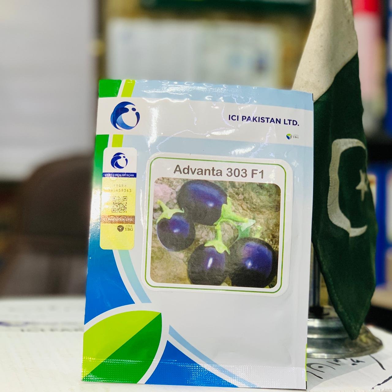Egg Plant Advanta 303 F1 10gram Ici Pakistan Brinjal Bengun 