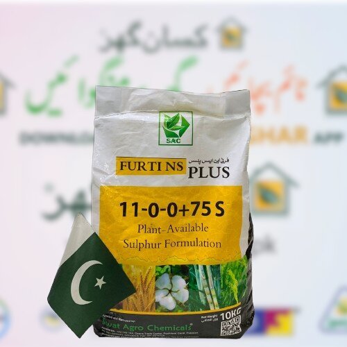 2nd Furti Ns Plus 5kg ( part of 10kg bag ) 11 0 0 + 75s Swat Agro Chemicals Plant Available Sulphur Formulation Shell Proprietary Thiogro Technology Furtins Elemental sulphur with Nitrogen Thio Urea Thiourea