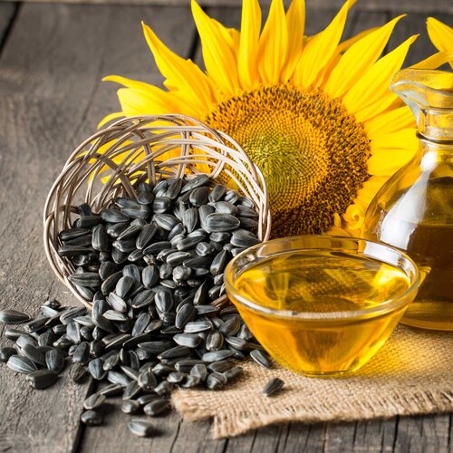 Natural Black Type Sunflower Seed, For Food, Oil/cooking, Packaging Pp Bag 1kg