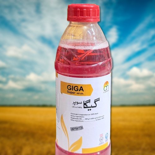 Giga Super 48SL Glyphosate Ipa 1LITER Alnoor Agro Chemicals Best Herbicide to kill all Weed without selection