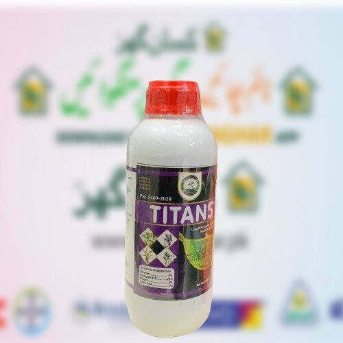 Titans 1Litre Nitrogen 2, Potassium 20, Copper 2, Fulvic Acid 5, Liquid Nutrient Supplement Multi Nutrient Faisal Farms